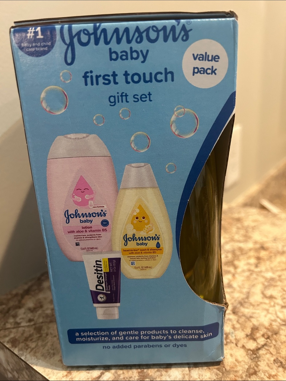 Johnson’s Baby First Touch Gift Set - Blue - Picture 2 of 7